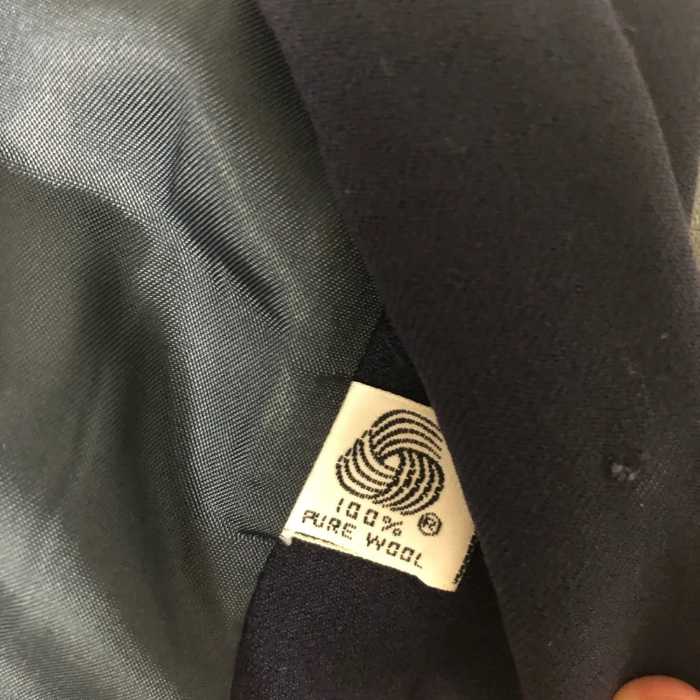 Dior | 100% Wool Navy Career Blazer Christian